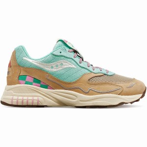 Saucony 3D Grid Hurricane Earth Citizen Joggesko Herre Turkis Grå | S70426-G76