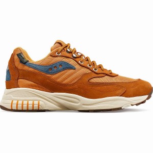 Saucony 3D Grid Hurricane Endless Knot Joggesko Dame Brune Rød | S36987-M19