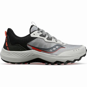 Saucony Aura TR Brede Trail Løpesko Herre Grå Svarte | S53794-D78