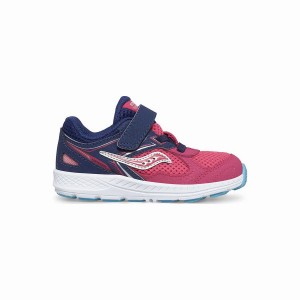 Saucony Cohesion 14 A/C Jr. Sneaker Løpesko Barn Rosa Marineblå | S39528-R15