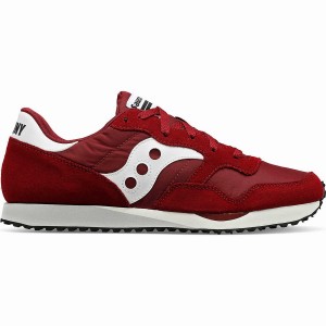 Saucony DXN Trainer Joggesko Dame Burgunder Hvite | S80542-R52