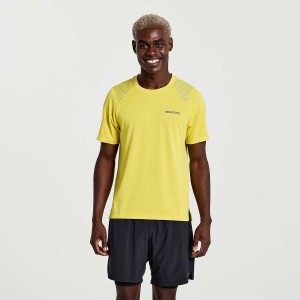 Saucony Elevate Kort Sleeve T-skjorte Herre Gul | S75940-C02