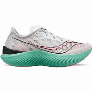 Saucony Endorphin Pro 3 Løpesko Dame Hvite Rosa | S69385-Z90