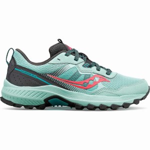 Saucony Excursion TR16 Trail Løpesko Dame Turkis Rosa | S91276-D50