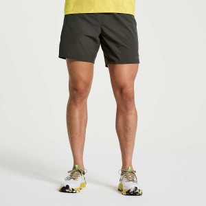 Saucony Explorer Utility 6" Shorts Herre Mørke Grønn | S04671-B45