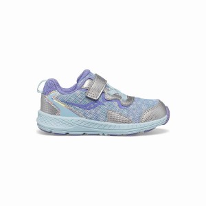 Saucony Flash A/C Jr. Sneaker Løpesko Barn Sølv Lilla | S50893-U41