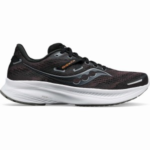 Saucony Guide 16 Brede Løpesko Dame Svarte Hvite | S14035-D68