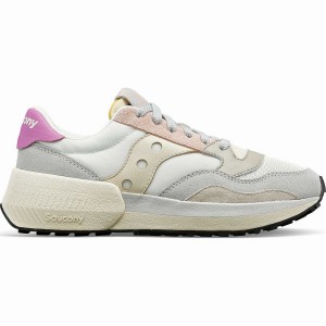 Saucony Jazz NXT Joggesko Dame Hvite Grå Rosa | S80269-A94