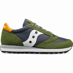 Saucony Jazz Original Joggesko Herre Grønn Marineblå | S40395-B27