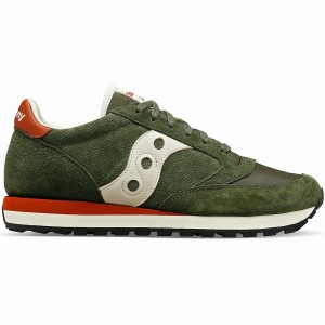 Saucony Jazz Original Premium Joggesko Herre Olivengrønne | S30986-G28