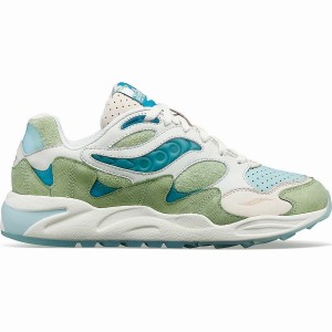 Saucony Marsh Grid Shadow 2 Joggesko Dame Grønn Brune | S50649-D60