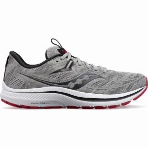 Saucony Omni 21 Brede Løpesko Herre Grå Mørke Rød | S04687-R13