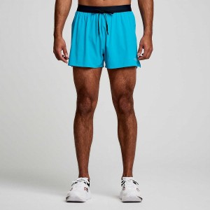 Saucony Outpace 3" Shorts Herre Blå | S08239-L49