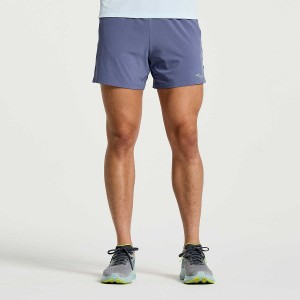 Saucony Outpace 5" Shorts Herre Blå | S81296-A27