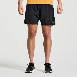 Saucony Outpace 7" Shorts Herre Svarte | S68315-Z60