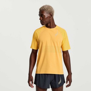 Saucony Pinnacle Kort Sleeve T-skjorte Herre Oransje | S45270-Q12