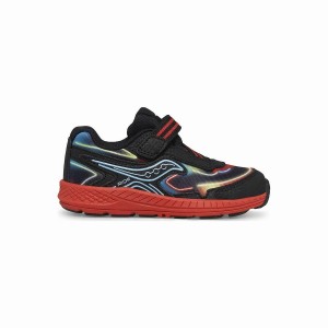 Saucony Ride 10 Jr. Sneaker Løpesko Barn Svarte Rød | S76529-F92