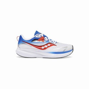 Saucony Ride 15 Sneaker Løpesko Barn Grå Blå Rød | S61452-X46