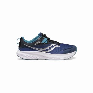 Saucony Ride 15 Sneaker Løpesko Barn Marineblå Svarte | S94862-P30