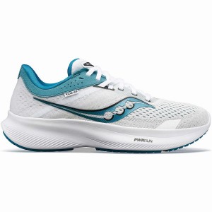 Saucony Ride 16 Løpesko Dame Hvite Blå | S53718-K58