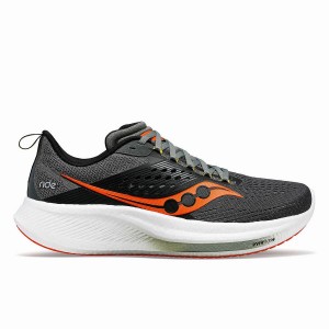 Saucony Ride 17 Brede Løpesko Herre Grå | S96712-W08