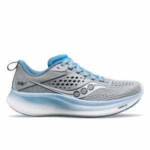 Saucony Ride 17 Løpesko Dame Grå Blå | S40278-L07