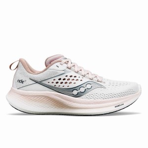 Saucony Ride 17 Løpesko Dame Hvite | S52697-F05