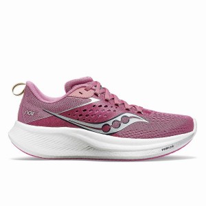 Saucony Ride 17 Løpesko Dame Lilla Sølv | S15607-R56