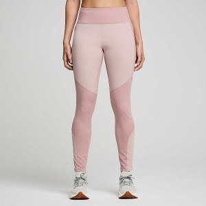 Saucony Runshield Tights Dame Smoke Heather | S86012-F86