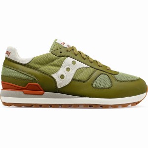 Saucony Shadow Original Joggesko Dame Olivengrønne Hvite | S54786-D45