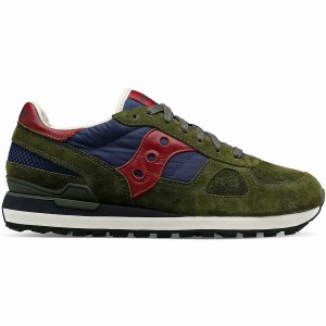 Saucony Shadow Original Premium Joggesko Herre Olivengrønne Marineblå | S29486-A67