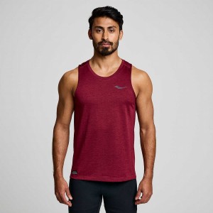 Saucony Stopwatch Singlet Tank Top Herre Rød | S86901-E78