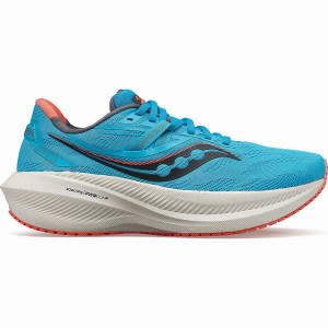 Saucony Triumph 20 Løpesko Dame Blå Korall | S17362-C10