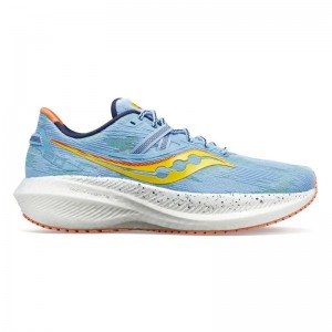 Saucony Triumph 20 Løpesko Herre Lyse Blå Hvite | S21750-W60