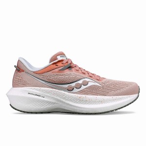 Saucony Triumph 21 Brede Løpesko Dame Lotus / Bough | S20756-H75