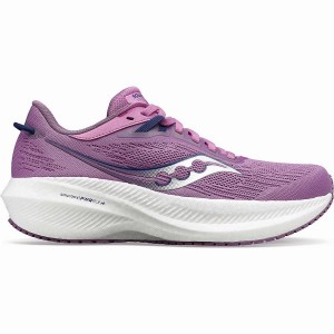 Saucony Triumph 21 Løpesko Dame Lilla Indigo | S51046-G65