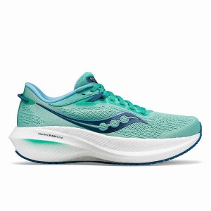 Saucony Triumph 21 Løpesko Dame Mint Marineblå | S02176-C68