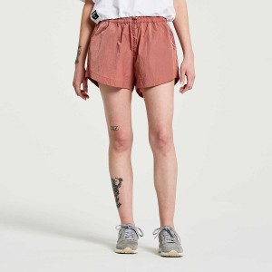 Saucony Unwind Shorts Dame Soot | S14795-F47