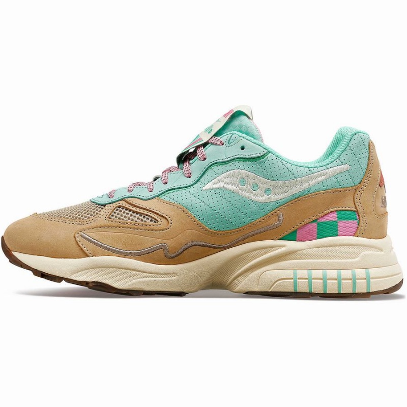 Saucony 3D Grid Hurricane Earth Citizen Joggesko Dame Turkis Grå | S58297-M04