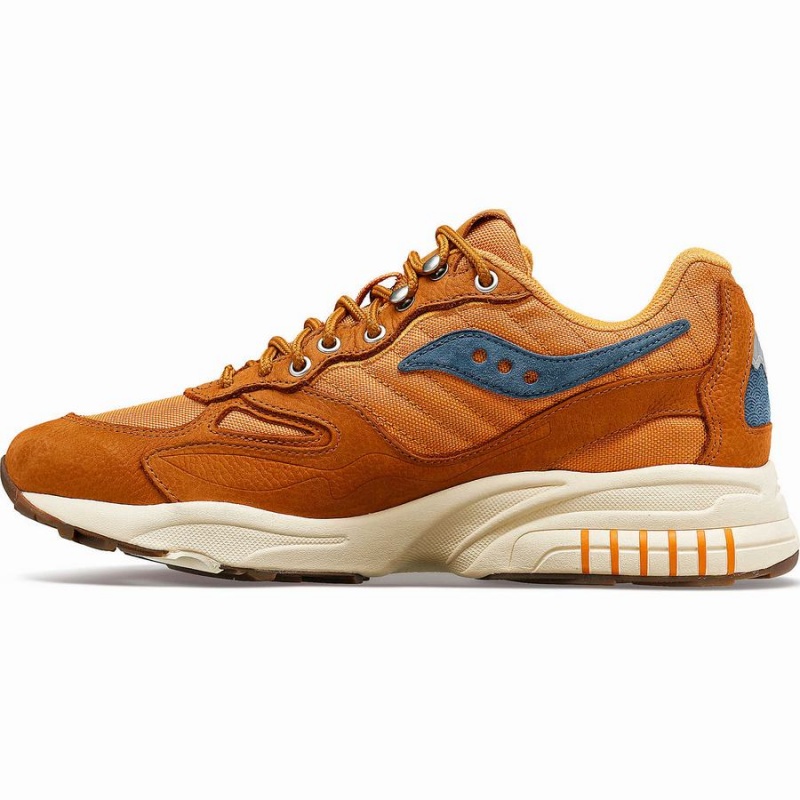 Saucony 3D Grid Hurricane Endless Knot Joggesko Dame Brune Rød | S36987-M19