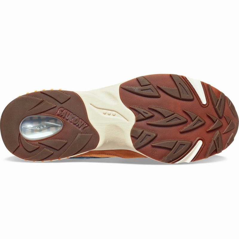 Saucony 3D Grid Hurricane Endless Knot Joggesko Dame Brune Rød | S36987-M19