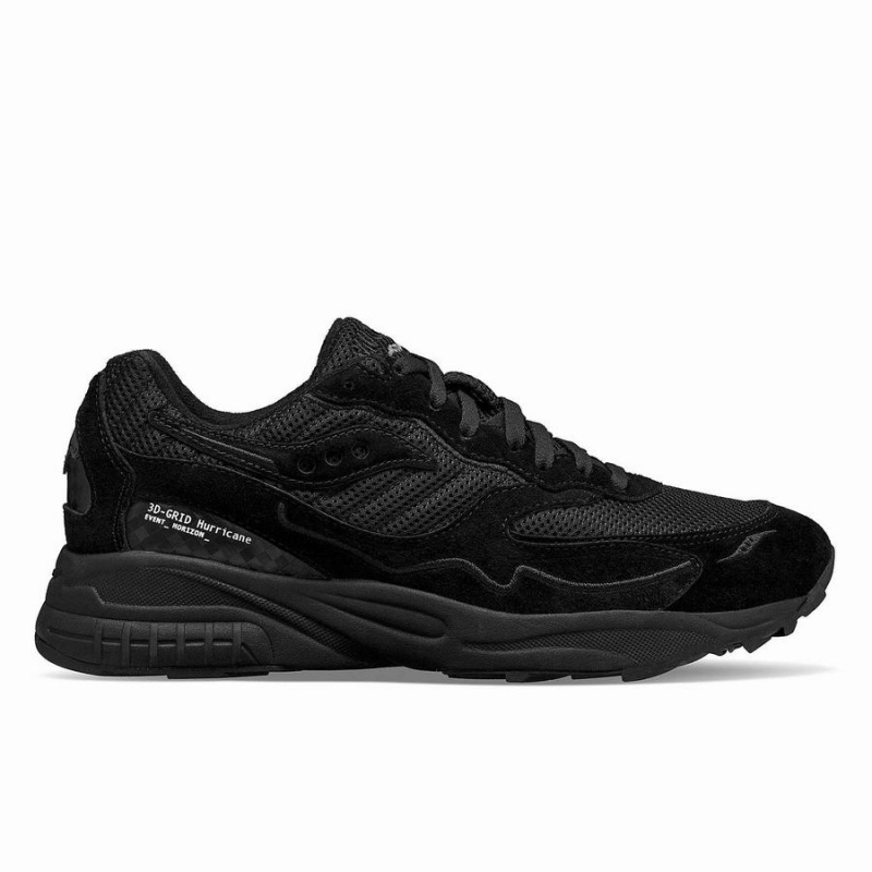 Saucony 3D Grid Hurricane Event Horizon Joggesko Dame Svarte | S02917-H01