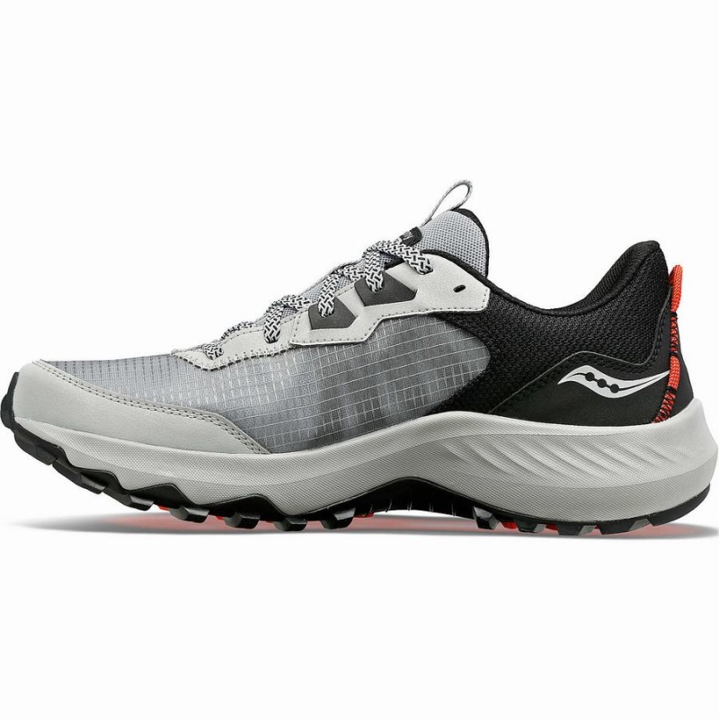 Saucony Aura TR Brede Løpesko Herre Grå Svarte | S95640-W40