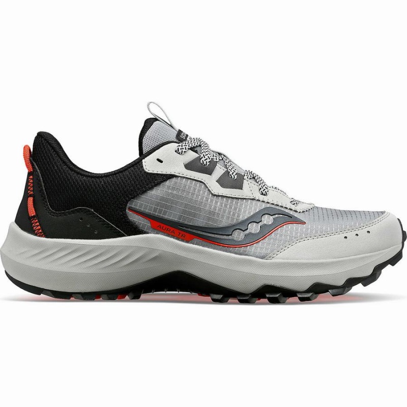 Saucony Aura TR Brede Løpesko Herre Grå Svarte | S95640-W40