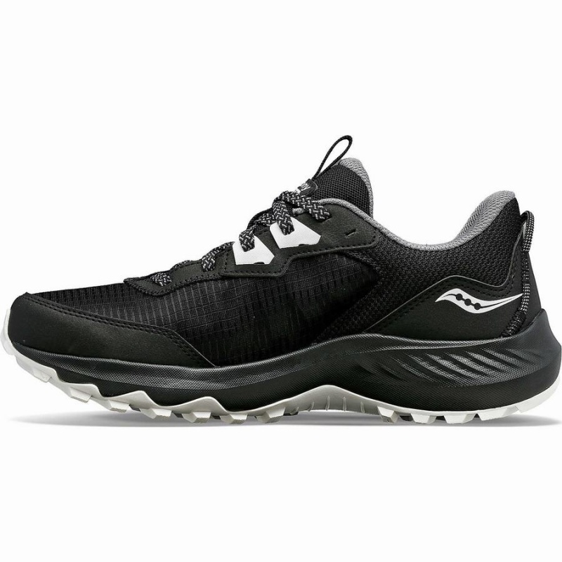 Saucony Aura TR Brede Trail Løpesko Dame Svarte | S05384-T18