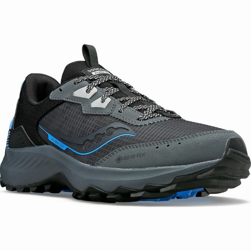 Saucony Aura TR GTX Trail Løpesko Herre Grå Svarte | S62478-Q15