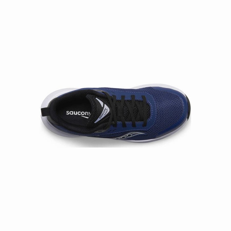 Saucony Axon 3 Sneaker Løpesko Barn Blå Svarte | S82304-D68