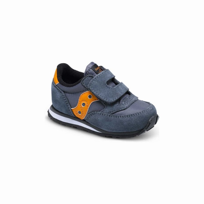 Saucony Baby Jazz Hook & Loop Joggesko Barn Grå Oransje | S10934-R24