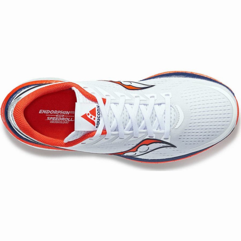 Saucony Boston Endorphin Speed 3 Løpesko Dame Hvite Marineblå | S96813-W78