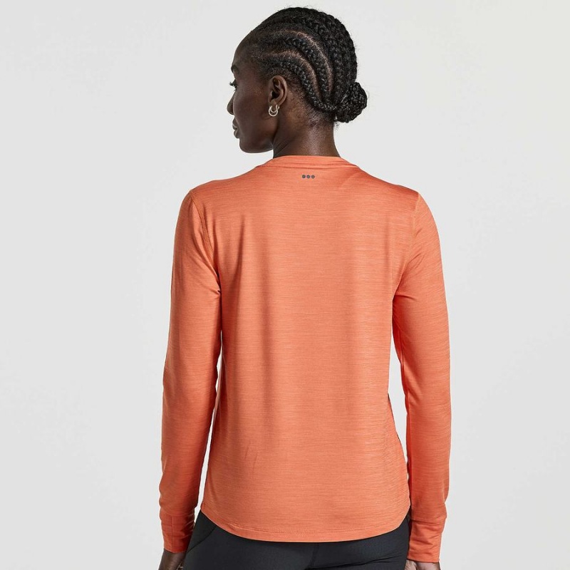 Saucony Boulder Baselayer Topper Dame Oransje | S48175-N93